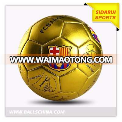 Popular Design Outdoor Machine Stitched Shiny TPU PVC Soccer Ball Football with Factory Price