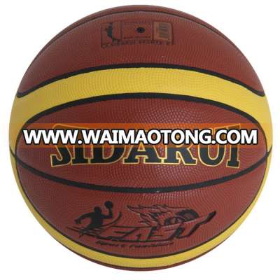 2018 new design size 6 12 Panels Official Size Weight Non-slip Pvc Leather Laminated Basketball For Woman