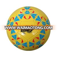 Bright yellow color foam soccer football for teenager