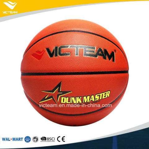 Custom Logo PU Leather Size 7 6 5 Match Basketball